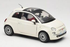 Fiat 500 Blanco Mondo Motors 1:18 500291 Metal - imagen 6 de 8