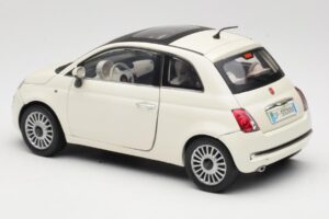 Fiat 500 Blanco Mondo Motors 1:18 500291 Metal - imagen 7 de 8