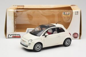 Fiat 500 Blanco Mondo Motors 1:18 500291 Metal - imagen 8 de 8