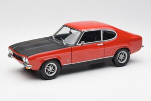 Ford Capri Mk1 2600 RS Rojo Negro Minichamps 1:18 180089071 Metal