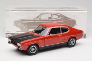 Ford Capri Mk1 RS 2600 Rojo & Negro Minichamps 1:18 150089076 Metal - imagen 8 de 8