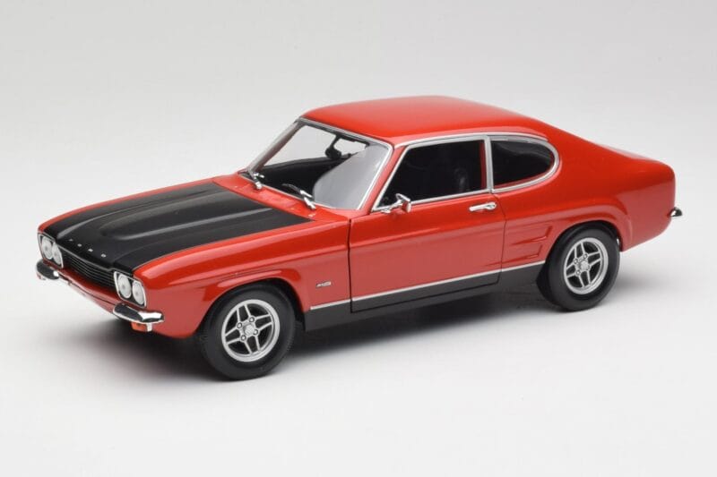 Ford Capri Mk1 RS 2600 Rojo & Negro Minichamps 1:18 150089076 Metal