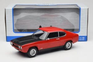 Ford Capri Mk1 RS 2600 Rojo con Capó Negro MCG 1:18 MCG18538 Metal - imagen 6 de 6