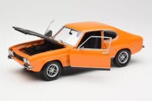 Ford Capri Mk1 RS 2600 Signal Orange Negro Minichamps 1:18 150089077 Metal - imagen 2 de 8