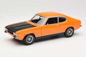 Ford Capri Mk1 RS 2600 Signal Orange Negro Minichamps 1:18 150089077 Metal