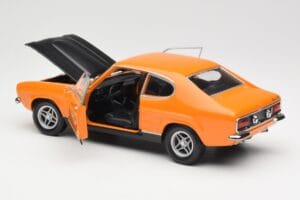 Ford Capri Mk1 RS 2600 Signal Orange Negro Minichamps 1:18 150089077 Metal - imagen 5 de 8