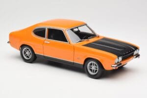 Ford Capri Mk1 RS 2600 Signal Orange Negro Minichamps 1:18 150089077 Metal - imagen 6 de 8
