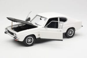 Ford Capri Mk1 RS 2600 Blanco Negro Minichamps 1:18 150089078 Metal - imagen 2 de 8