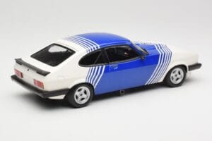 Ford Capri Mk2 3.0 Blanco con Franjas Azules Minichamps 1:18 155788600 Metal - imagen 2 de 6