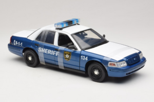 Ford Crown Victoria Police Interceptor The Walking Dead Greenlight 1:18 12957 Metal - imagen 4 de 6