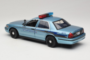 Ford Crown Victoria Police Cruiser Twilight Blue Greenlight 1:18 1643 Metal - imagen 7 de 8
