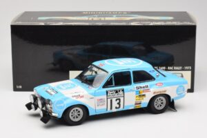 Ford Escort RS1600 #13 T. Makinen RAC Rally Winner 1973 Minichamps 1:18 100738113 Metal - imagen 8 de 8