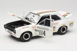 Ford Escort RS1600 #114 J. Fitzpatrick Team Broadspeed Castrol Race of Champions 1971 Minichamps 1:18 100718114 Metal - imagen 2 de 8