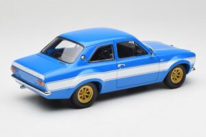 Ford Escort Mk1 RS 1600 Azul Blanco Franjas Minichamps 1:18 100688102 Metal - imagen 3 de 8