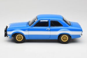 Ford Escort Mk1 RS 1600 Azul Blanco Franjas Minichamps 1:18 100688102 Metal - imagen 4 de 8