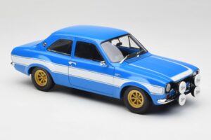 Ford Escort Mk1 RS 1600 Azul Blanco Franjas Minichamps 1:18 100688102 Metal - imagen 6 de 8