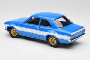 Ford Escort Mk1 RS 1600 Azul Blanco Franjas Minichamps 1:18 100688102 Metal - imagen 7 de 8