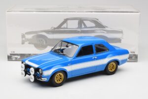 Ford Escort Mk1 RS 1600 Azul Blanco Franjas Minichamps 1:18 100688102 Metal - imagen 8 de 8