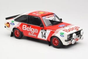 Ford Escort Mk2 RS 1800 #14 Droogmans / Joosten Belga 3rd Place Lotto Haspengouw Rally 1983 Minichamps 1:18 155838714 Metal - imagen 4 de 6