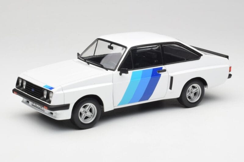 Ford Escort Mk2 RS 2000 X-Pack Diamond Blanco & Azul Decor MCG 1:18 MCG18351 Metal