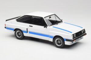 Ford Escort Mk2 RS 2000 X-Pack Diamond Blanco & Azul Stripe MCG 1:18 MCG18350 Metal - imagen 4 de 6