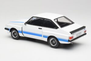Ford Escort Mk2 RS 2000 X-Pack Diamond Blanco & Azul Stripe MCG 1:18 MCG18350 Metal - imagen 5 de 6