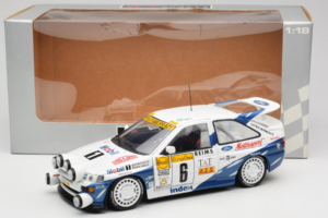 Ford Escort RS Cosworth Mobil 1 #6 F. Delecour / D. Grataloup Rally Monte Carlo Night Version Winner 1994 UT Models 1:18 3945 - imagen 8 de 8