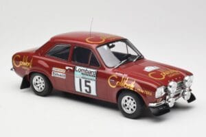 Ford Escort RS 1600 Mk1 #15 M. Alen / I. Kivimäki RAC Rally 1974 IXO 1:18 18RMC047B Metal - imagen 4 de 6