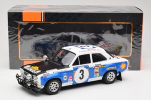 Ford Escort RS 1600 Mk1 #3 V. Preston Jr. / B. Smith Safari Rally 1973 IXO 1:18 18RMC075B Metal - imagen 6 de 6