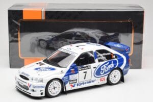 Ford Escort WRC #7 J. Kankkunen / J. Repo RAC Rally 1998 IXO 1:18 18RMC170A Metal - imagen 6 de 6
