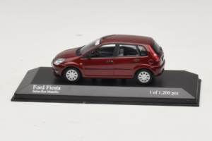 Ford Fiesta Mk5 Rojo Metalizado Minichamps 1:43 400081101 Metal