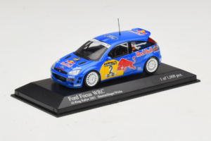 Ford Focus WRC #2 R. Baumgartner / B. Wichs Red Bull Rally Austria 2001 Minichamps 1:43 430008907 Metal - imagen 2 de 5