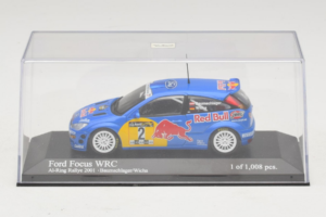 Ford Focus WRC #2 R. Baumgartner / B. Wichs Red Bull Rally Austria 2001 Minichamps 1:43 430008907 Metal - imagen 4 de 5