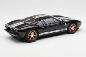 Ford GT Negro Con Franjas Blancas AUTOart 1:18 73023 Metal - imagen 3 de 8