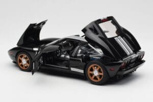 Ford GT Negro Con Franjas Blancas AUTOart 1:18 73023 Metal - imagen 5 de 8