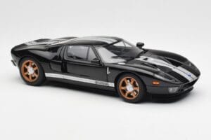 Ford GT Negro Con Franjas Blancas AUTOart 1:18 73023 Metal - imagen 6 de 8