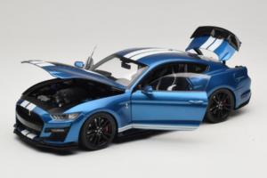 Ford Mustang Shelby GT500 S550 Atlas Blue Metallic IXO 1:18 18RDC244-FO Metal - imagen 2 de 8