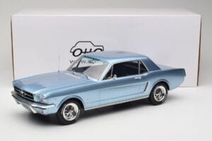 Ford Mustang V8 Hardtop Pony GT Silver Blue GT Spirit 1:12 G089 Resina - imagen 6 de 6