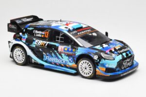 Ford Puma Rally1 #13 G. Munster / L. Louka Rally Central Europe 2023 IXO 1:18 18RMC188 Metal - imagen 4 de 6