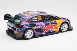 Ford Puma Rally1 #19 S. Loeb / I. Galmiche Rally Monte Carlo Winner 2022 IXO 1:18 18RMC110 Metal - imagen 2 de 6