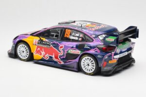Ford Puma Rally1 #19 S. Loeb / I. Galmiche Rally Monte Carlo Winner 2022 IXO 1:18 18RMC110 Metal - imagen 5 de 6