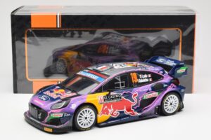 Ford Puma Rally1 #19 S. Loeb / I. Galmiche Rally Monte Carlo Winner 2022 IXO 1:18 18RMC110 Metal - imagen 6 de 6