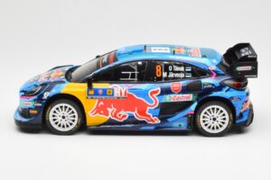 Ford Puma Rally1 #8 O. Tanak / M. Jarveoja 3rd Rally Central Europe 2023 IXO 1:18 18RMC187 Metal - imagen 3 de 6