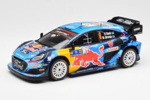 Ford Puma Rally1 #8 O. Tanak / M. Jarveoja 3rd Rally Central Europe 2023 IXO 1:18 18RMC187 Metal
