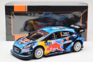 Ford Puma Rally1 #8 O. Tanak / M. Jarveoja 3rd Rally Central Europe 2023 IXO 1:18 18RMC187 Metal - imagen 6 de 6
