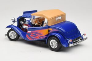 Ford Roadster Street Rod Azul with Fire Road Signature 1:18 92249 Metal - imagen 5 de 8