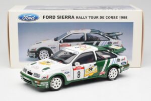 Ford Sierra RS Cosworth #8 D. Auriol / B. Occelli Rally Tour de Corse 1988 AUTOart 1:18 88812 Metal - imagen 8 de 8