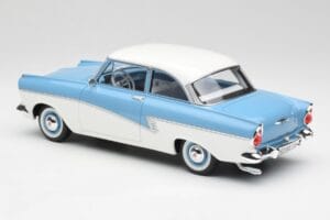 Ford Taunus 17M P2 Azul Claro & Blanco BoS Models 1:18 BOS019 Metal - imagen 5 de 6
