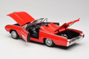 Ford Thunderbird Descapotable Rojo Anson 1:18 30334 Metal - imagen 5 de 8