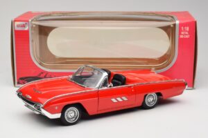 Ford Thunderbird Descapotable Rojo Anson 1:18 30334 Metal - imagen 8 de 8